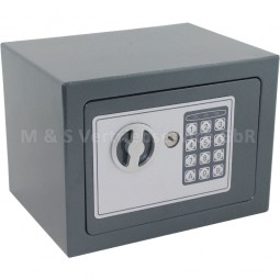 Elektronischer Mini-Tresor grau CM-11387