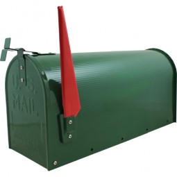 US Mailbox Grün CM-13466 Incl. Standpfosten